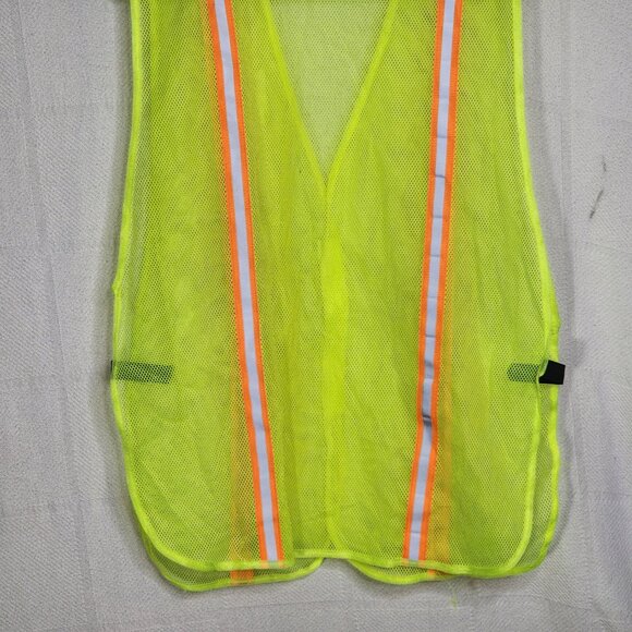 3pk Grainger International Neon Reflective Mesh Velcro Closure Safety Vest OSFM - Picture 11 of 16